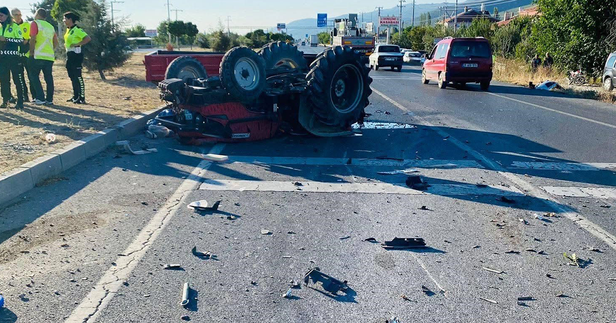 Traktör sürücüsü hayatını kaybetti