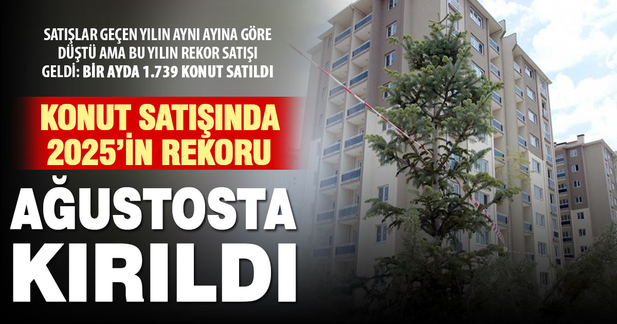 Denizli’de konut satışı ağustosta rekor kırdı ama geçen yıla göre düştü