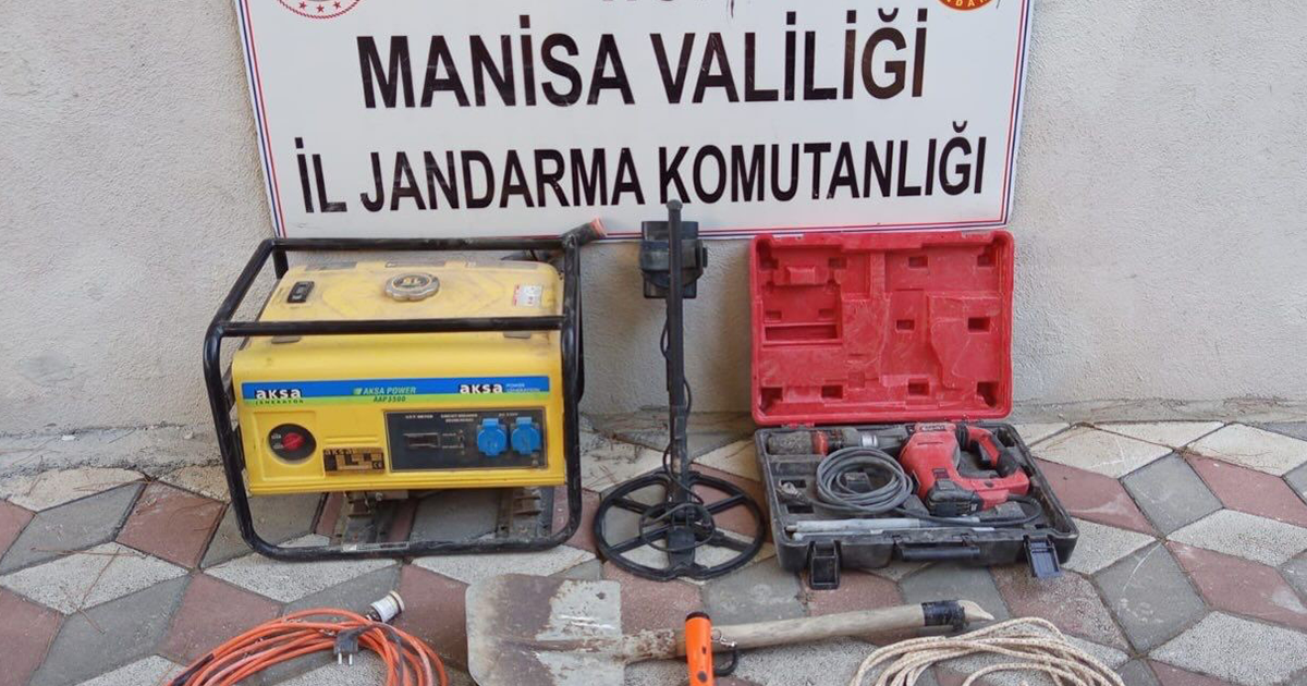 Soma’da kaçak kazıya jandarmadan suçüstü