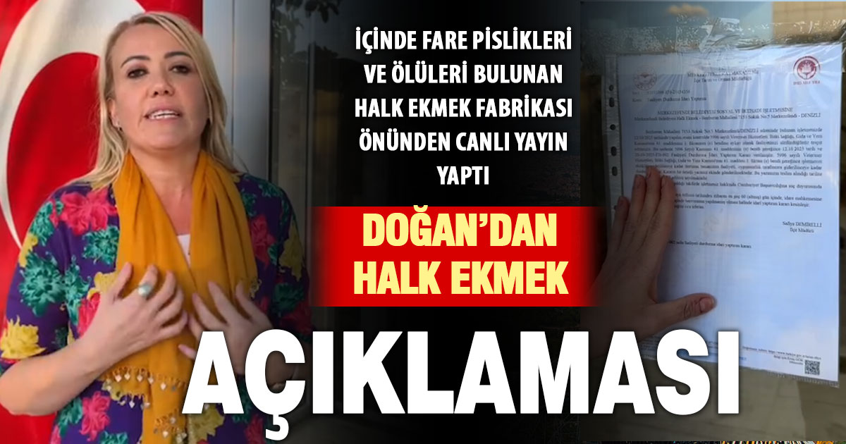 Merkezefendi Belediye Başkanı Doğan, fırın önünden canlı yayın yaptı