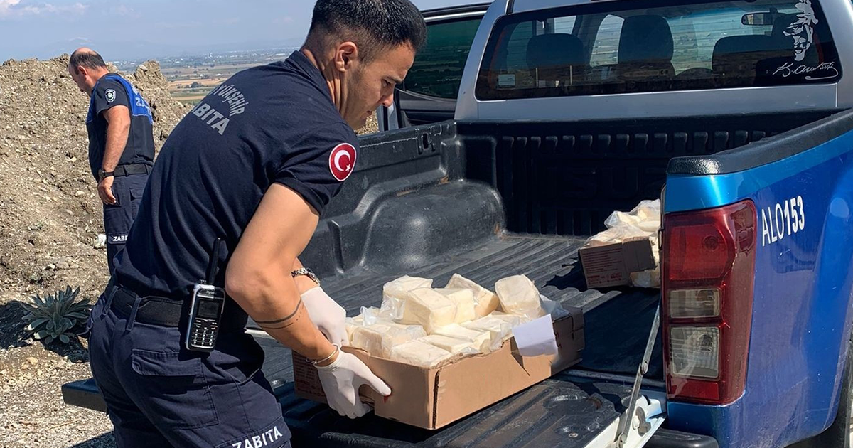 49 kilo bozuk peynir imha edildi
