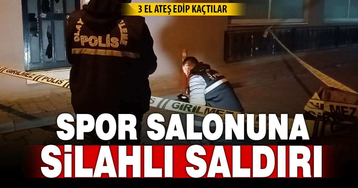  Motosikletli saldırganlar iş yerine tüfekle 3 el ateş açıp kaçtı