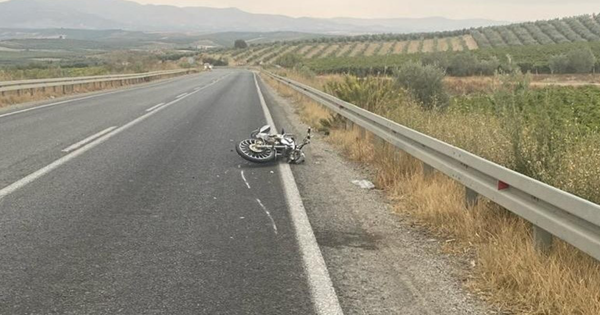 Manisa’da motosiklet kazası