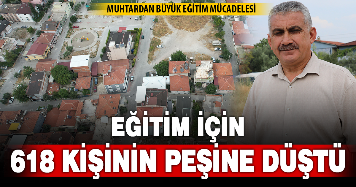 Atıl arsaya okul yaptırmak isteyen muhtar 618 hissedarın peşine düştü