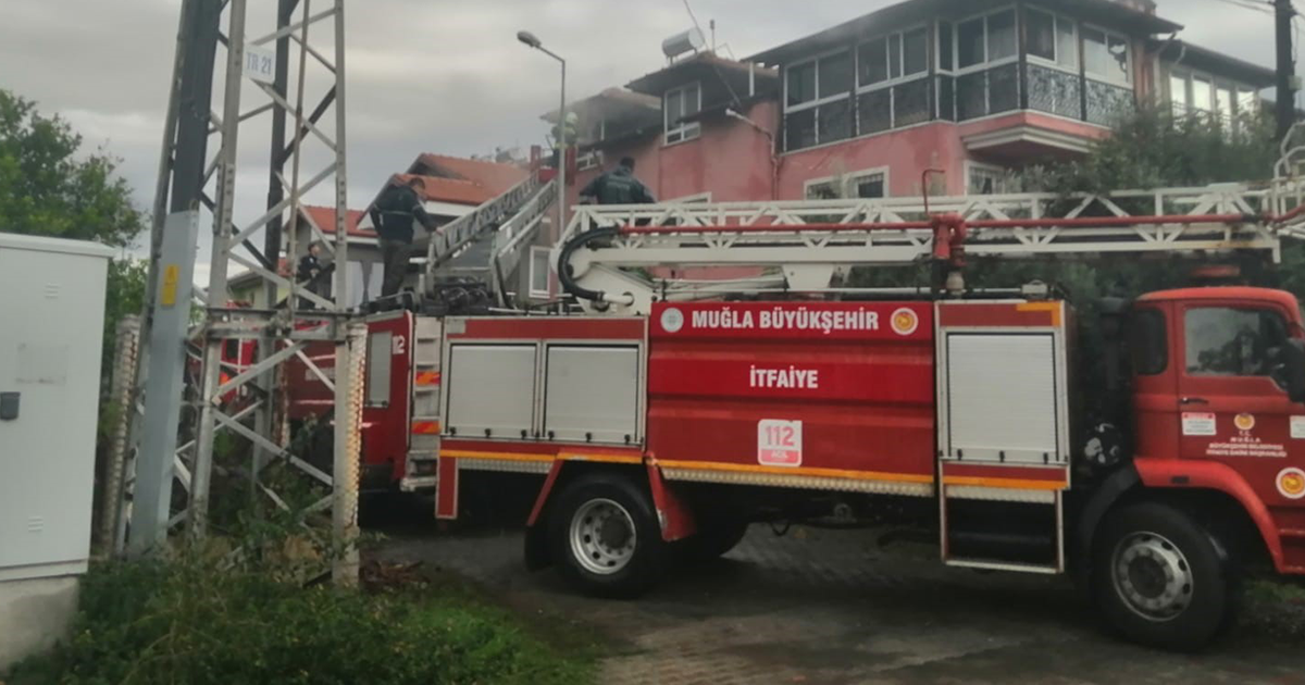 Köyceğiz’de ev yangını