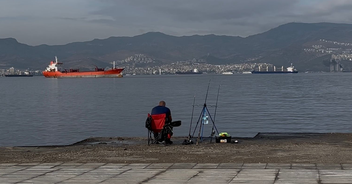 Balık tutarken dehşeti yaşadı