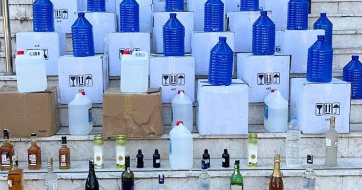 Denizli’de 642 litre kaçak alkol yakalandı