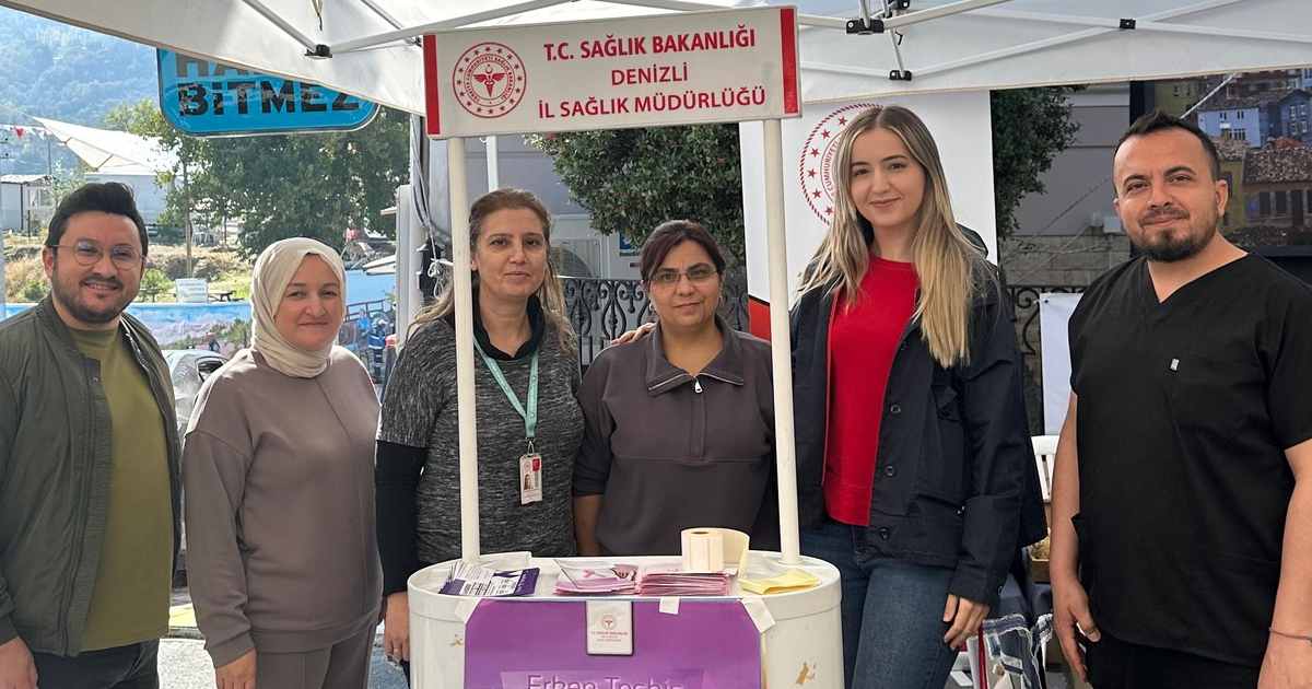 Babadağ’da sağlık farkındalığı standı kuruldu