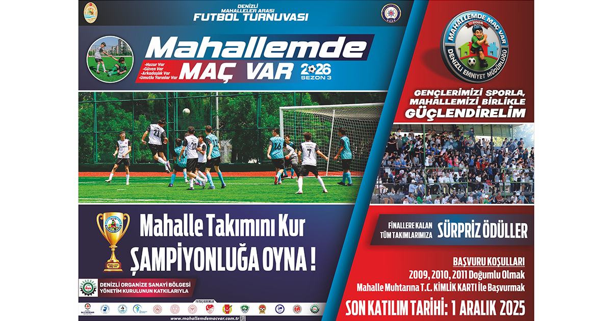 “Mahallemde Maç Var” turnuvası 3. sezonuyla başladı