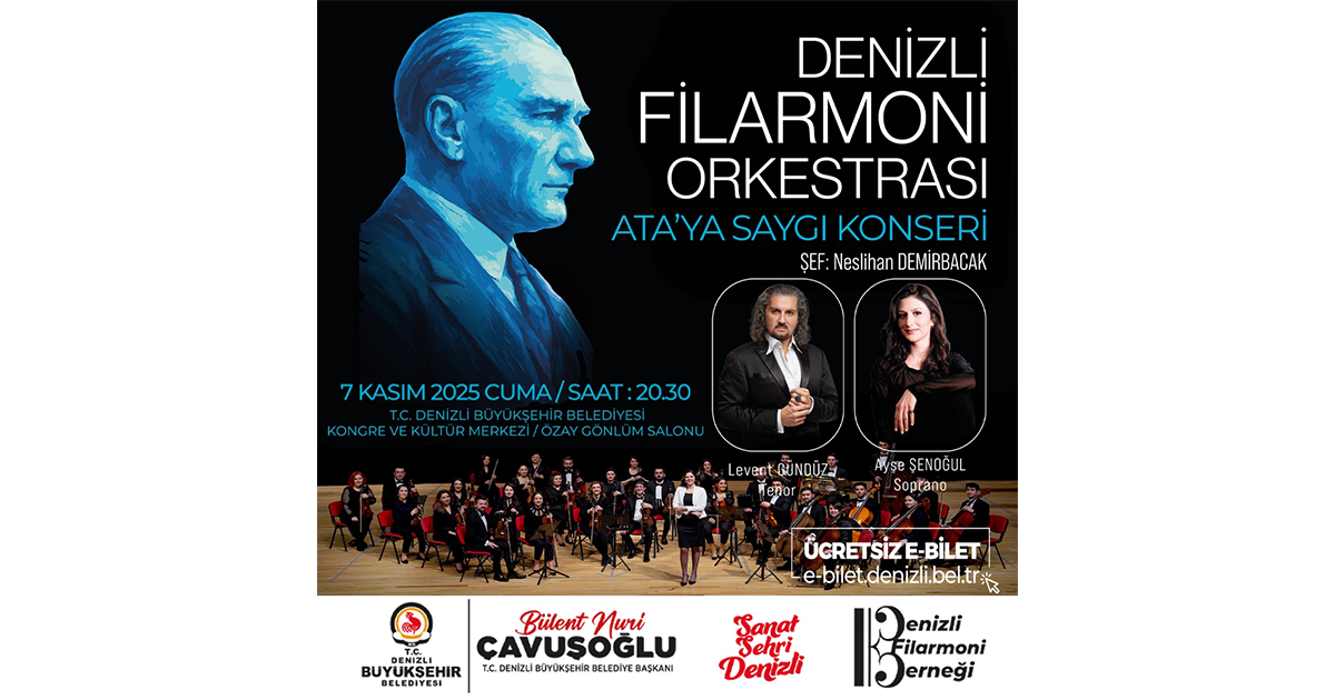 Denizli’de Ata’ya sagı konseri