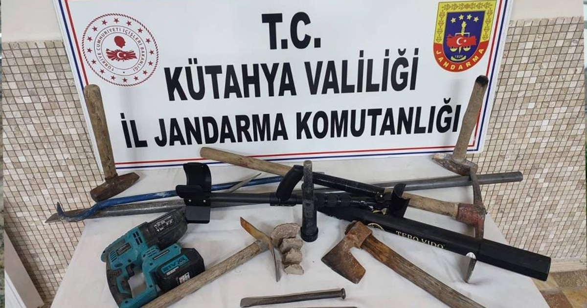 Kaçak kazı operasyonunda 9 şüpheli gözaltına alındı