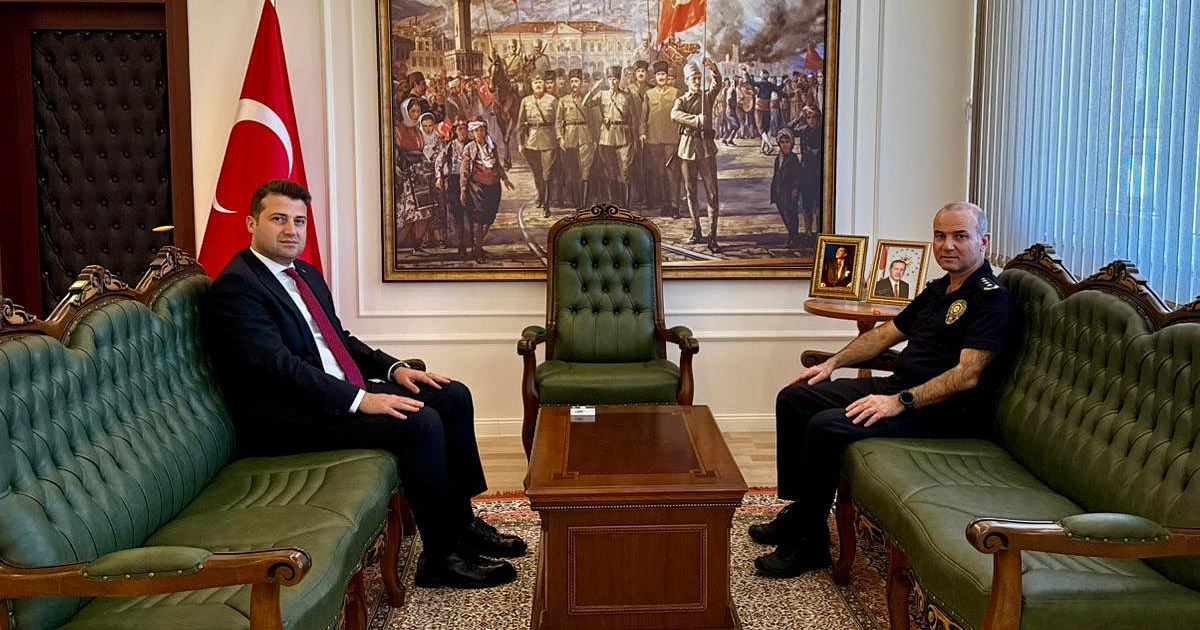 Emniyet Müdürü Sağdıç’tan Kaymakam Cıdıroğlu’na Ziyaret