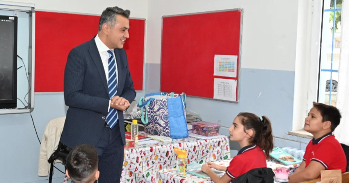 Emre Çalışkan’dan Hacı Leman Oto İlkokulu’na ziyaret
