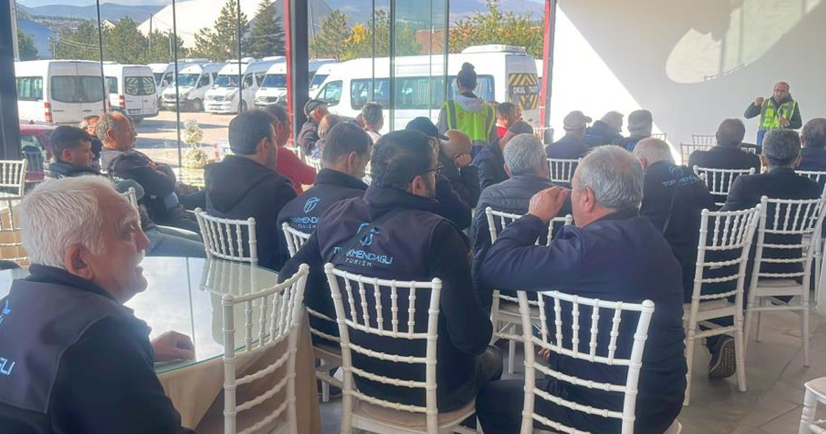 Şoförlere iş güvenliği eğitimi verildi