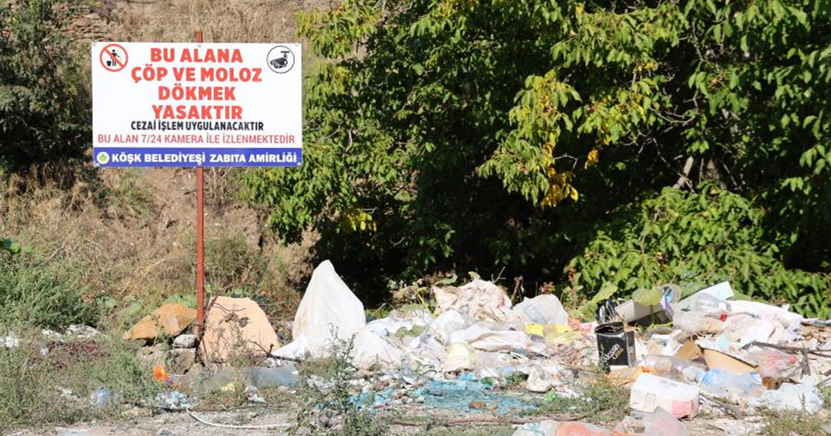 Duyarsız vatandaşlar uyarı tabelalarına aldırış etmedi