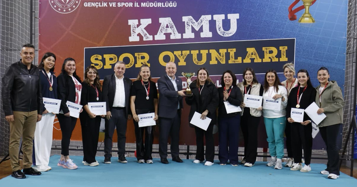 KAMU’NUN ŞAMPİYONLARI KUPALARINI ALDI