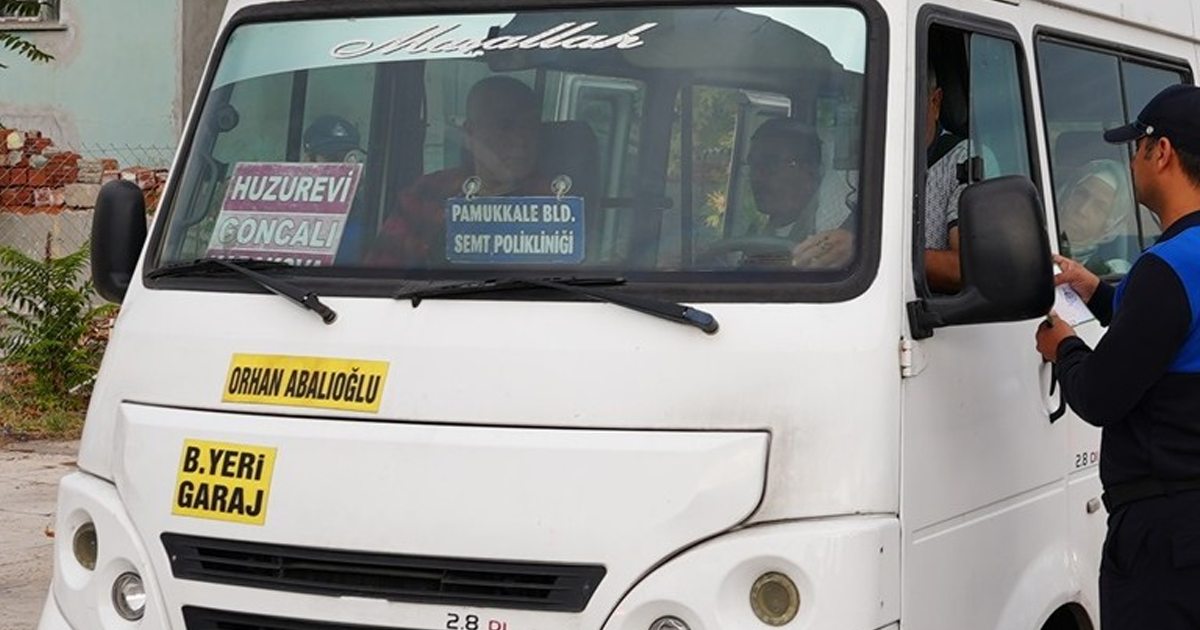  Şehir içi dolmuşlarda trafik denetimi