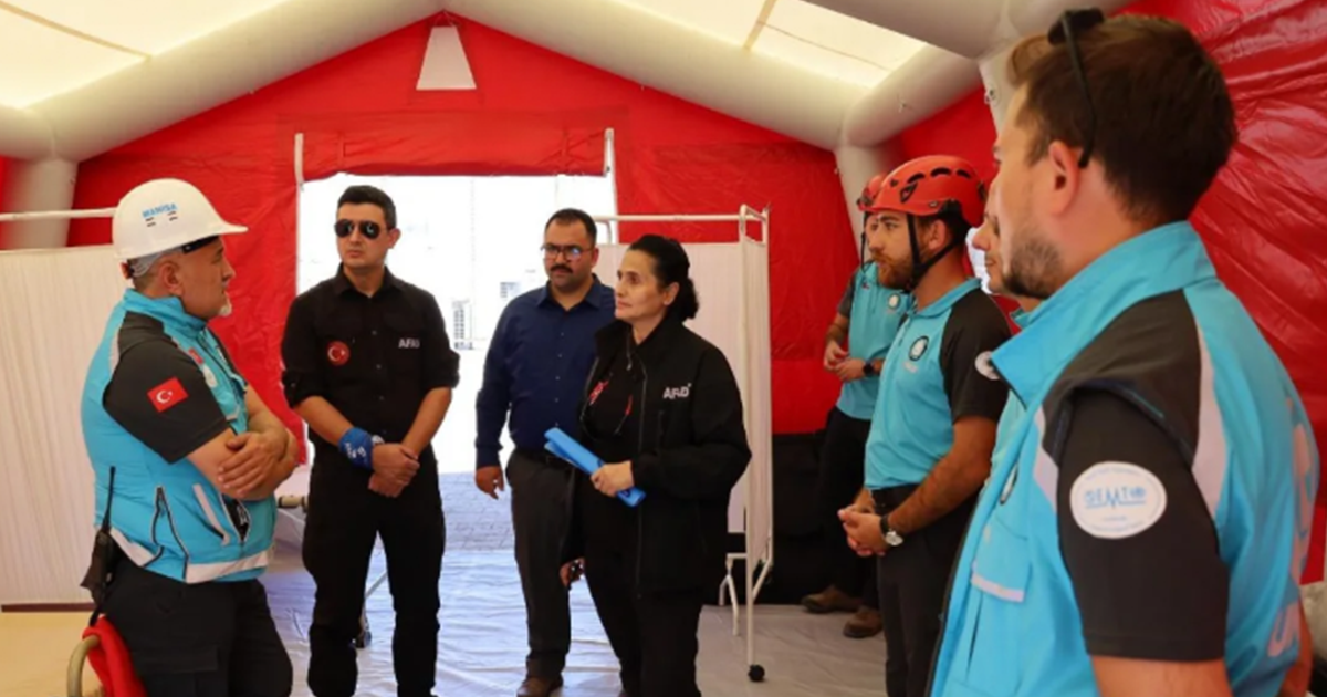 Denizli AFAD personeli, Manisa’daki deprem tatbikatına katıldı