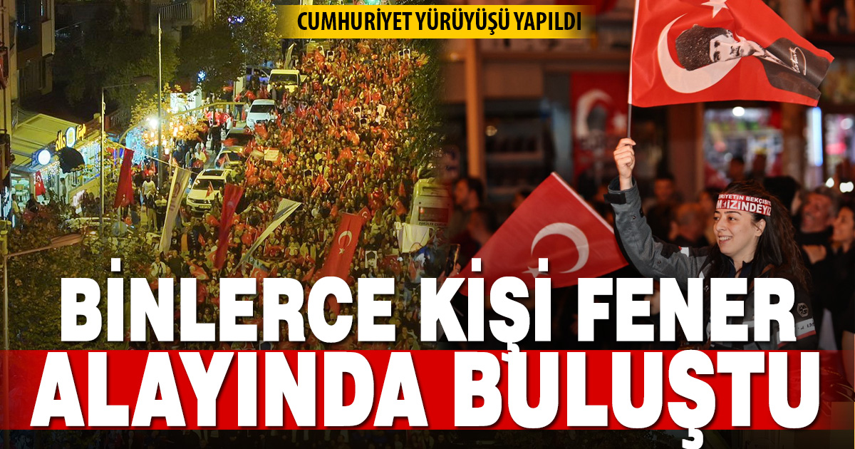Denizli’de Büyük Cumhuriyet Yürüyüşü