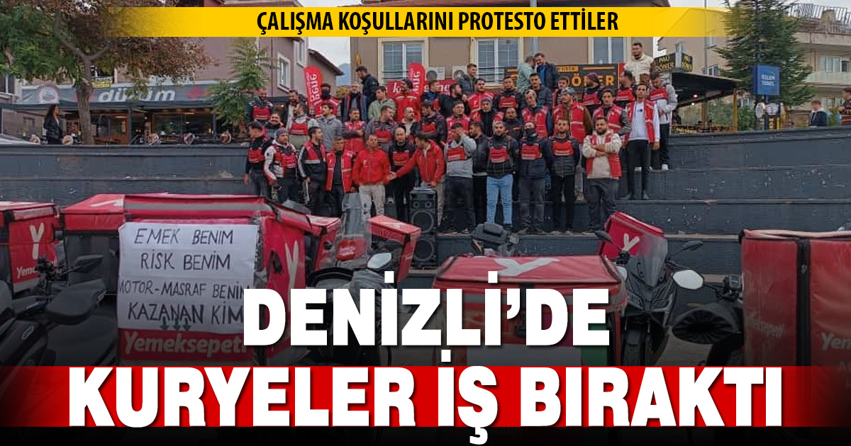 Kuryeler iş bıraktı
