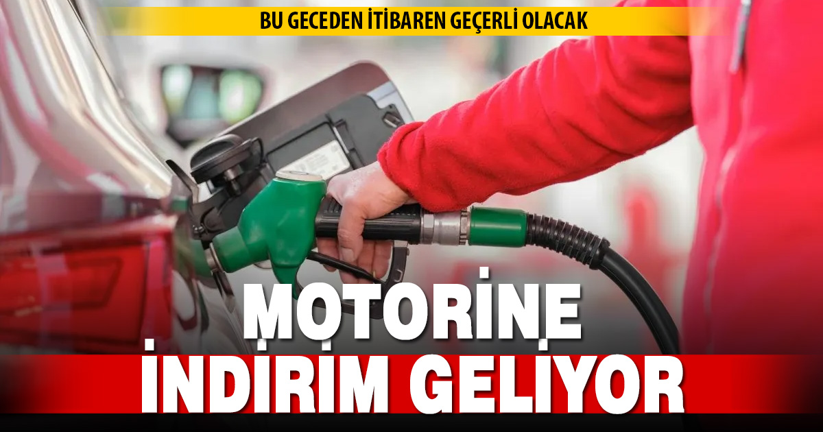 Motorinde bu gece yarısı indirim geliyor