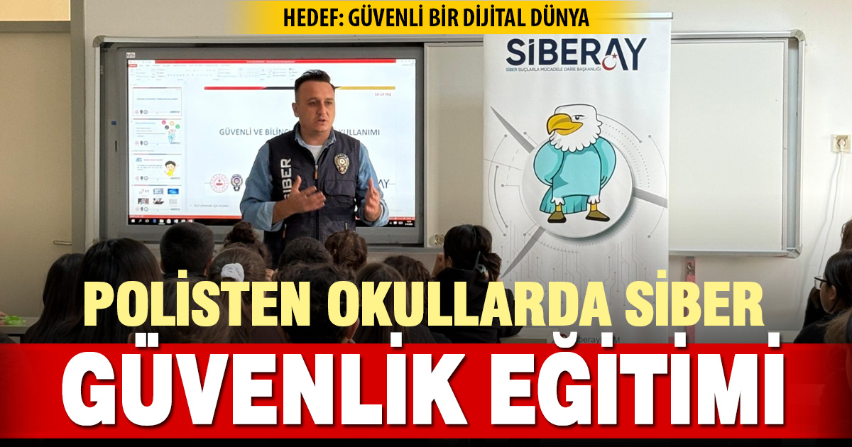 Denizli Emniyet Müdürlüğü siber güvenlik eğitimlerine devam ediyor