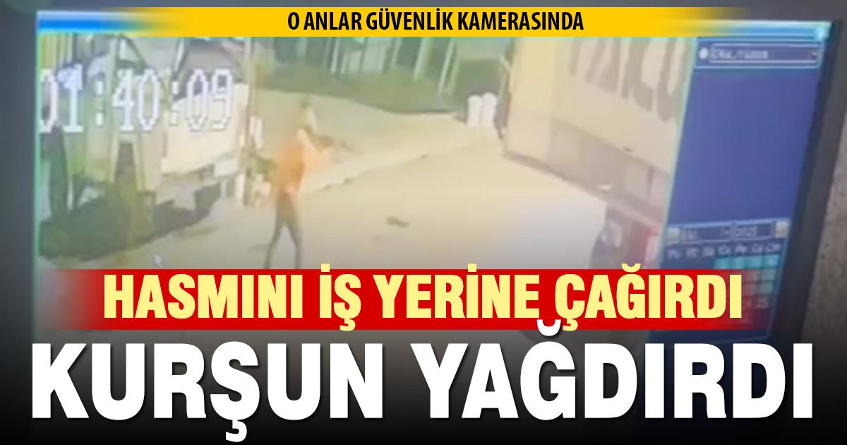 Denizli’de silahlı saldırı güvenlik kamerasında