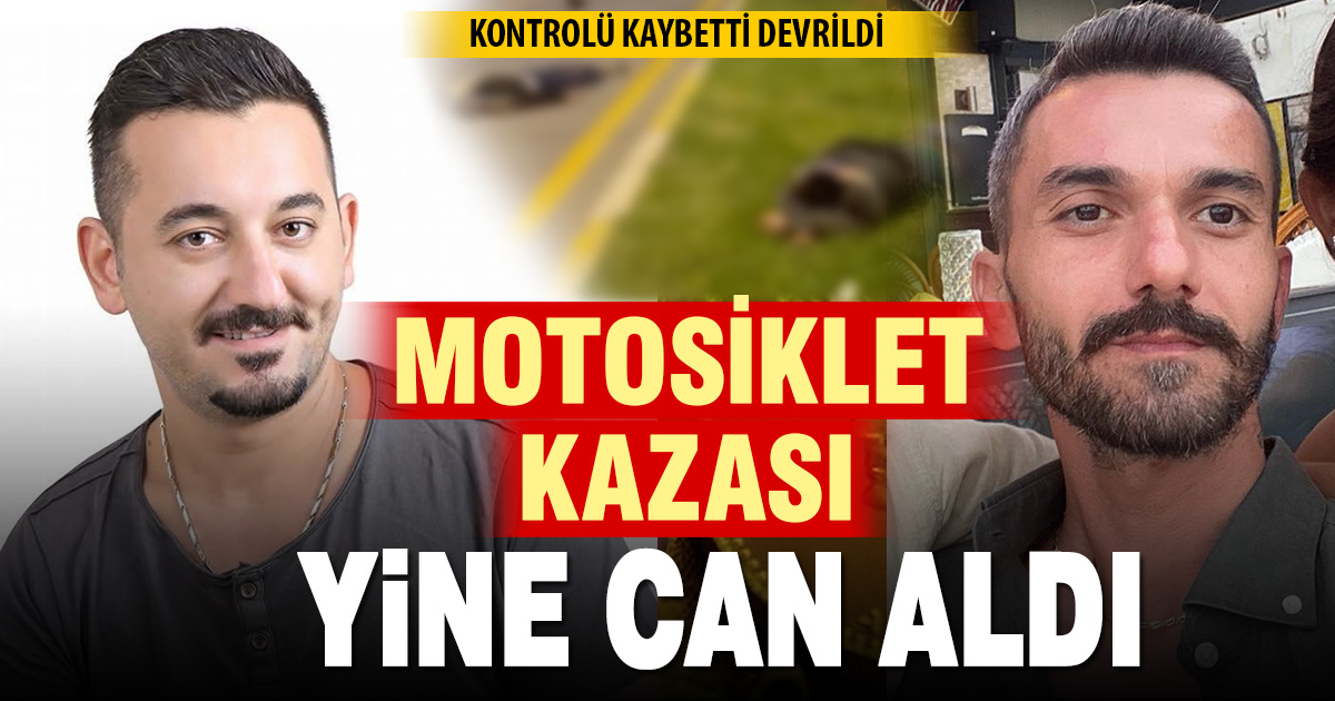 Devrilen motosikletteki iki kişi öldü