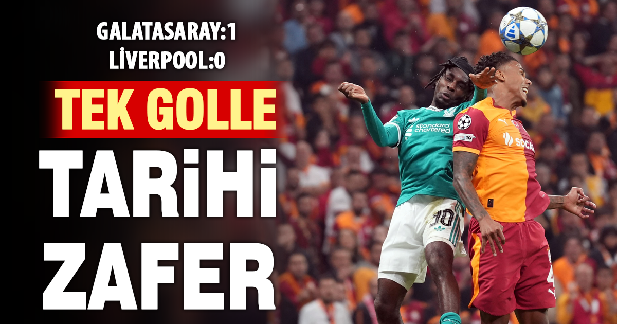 Galatasaray’dan tek golle tarihi zafer