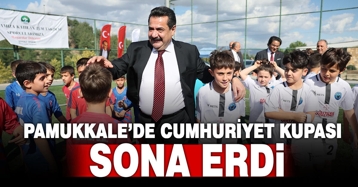 PAMUKKALE’DE CUMHURİYET BAYRAMI COŞKUSUYLA DÜZENLENEN FUTBOL TURNUVASI SONA ERDİ