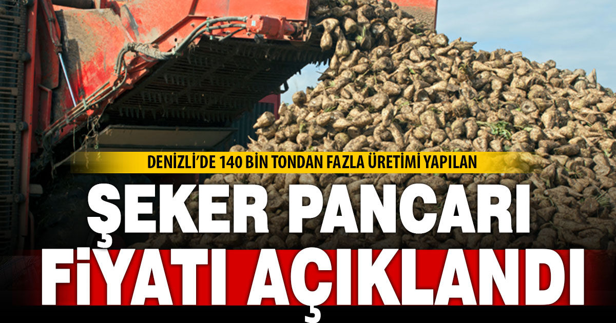Şeker pancarı alım fiyatları açıklandı