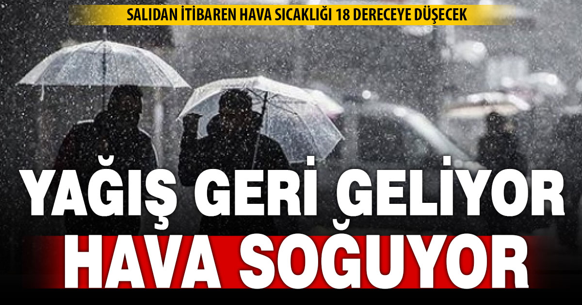 Denizli’de soğuk ve yağışlı hava kapıda