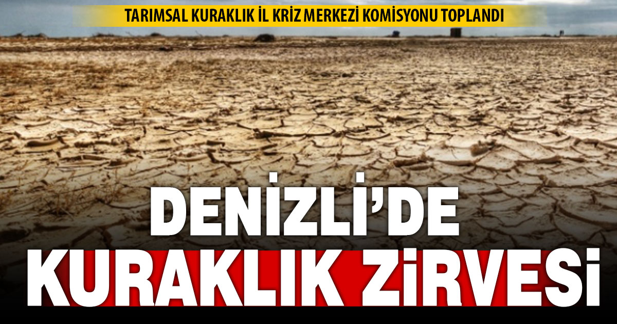 Tarımsal Kuraklık İl Kriz Merkezi Komisyonu, yıllık değerlendirme toplantısı yaptı