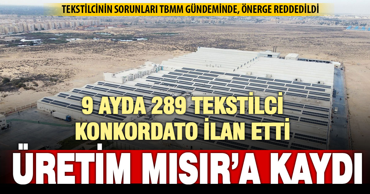 Tekstilin sorunlarının araştırılması önergesine ret geldi, Arpacı konkordatolara dikkat çekti