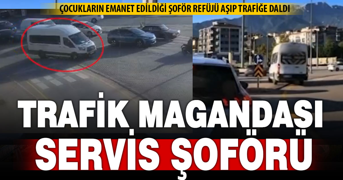 Denizli’de trafik magandaları kameraya yakalandı
