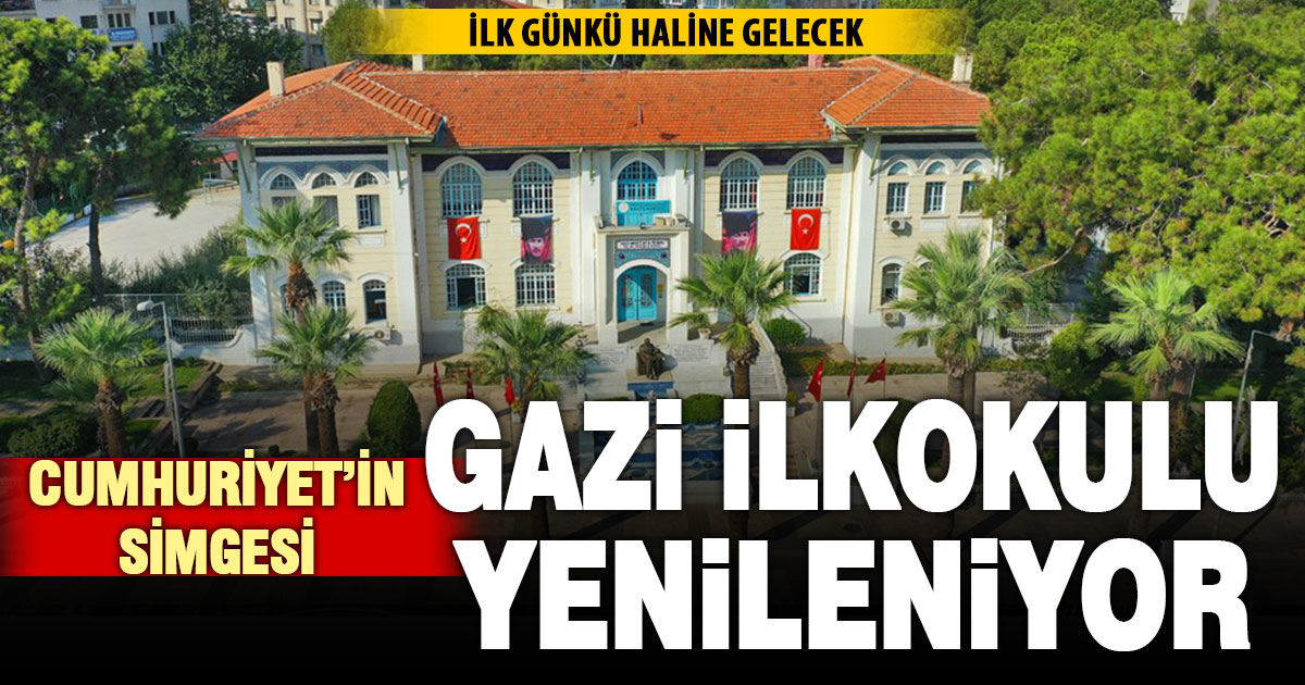 Denizli’de Cumhuriyet’in simgesi Gazi İlkokulu restore ediliyor
