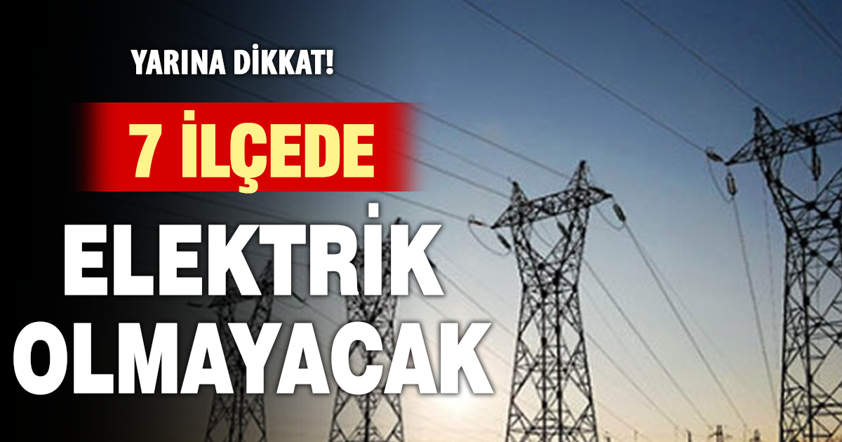 Denizli’de 7 İlçede Elektrik Kesintisi Uyarısı 