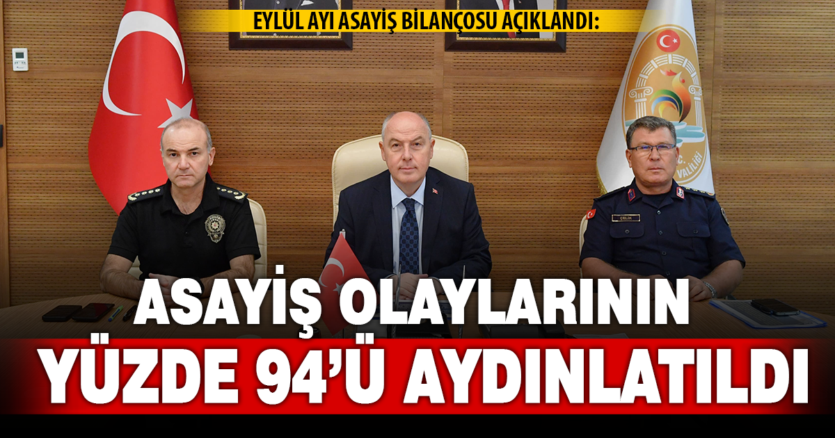 Asayiş Olaylarının Yüzde 94’ü Aydınlatıldı