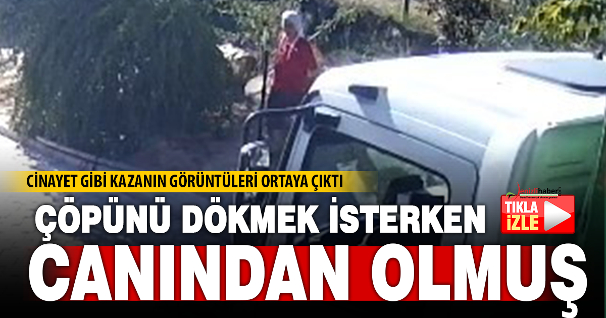 Çöpünü çıkaran yaşlı kadın cinayet gibi kazada hayatını kaybetti