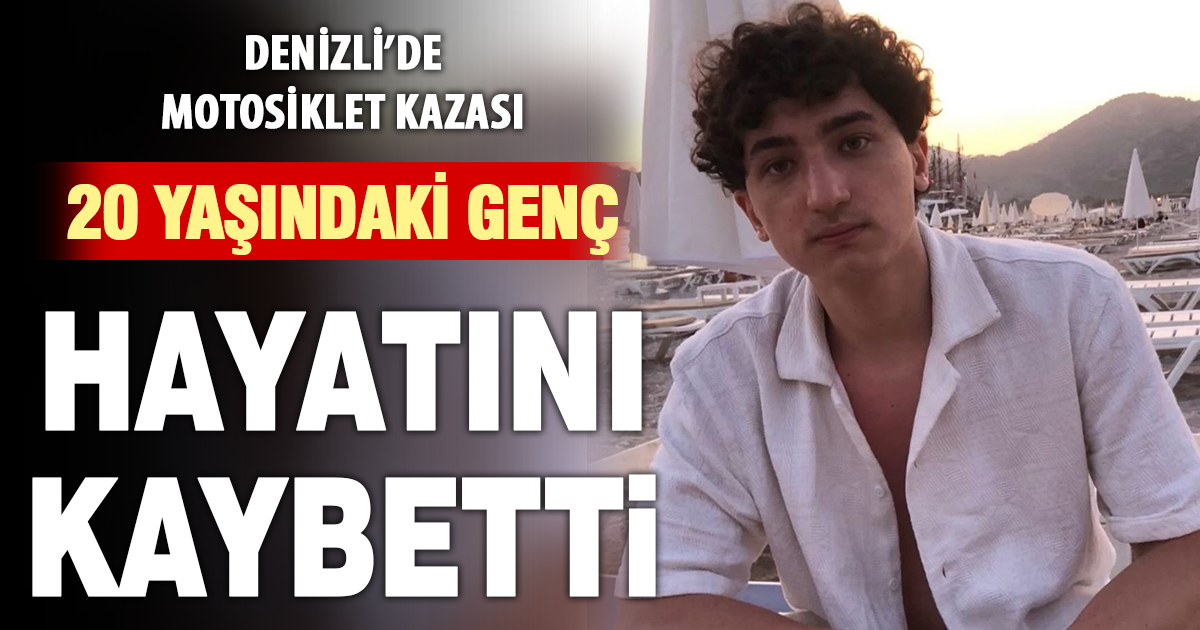 Genç motosiklet sürücüsü kazada hayatını kaybetti
