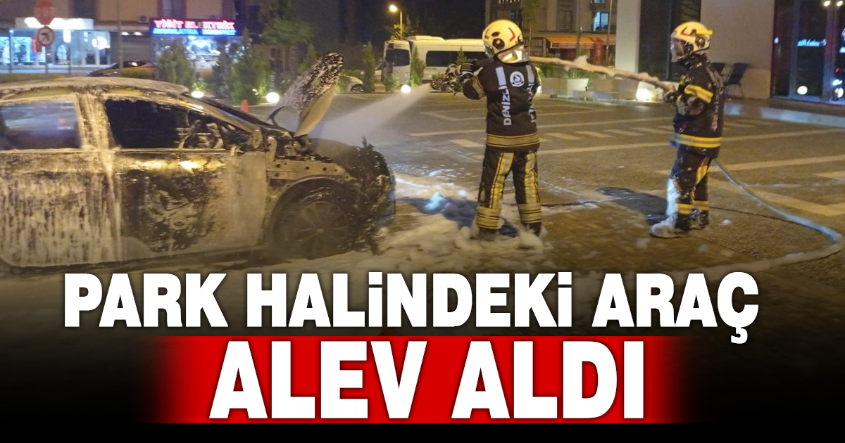Yenişafak Mahallesi’nde Araç Yangını