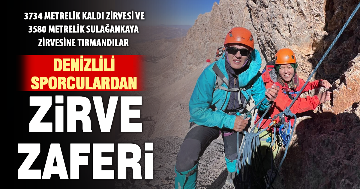 Denizlili sporculardan zirve zaferi