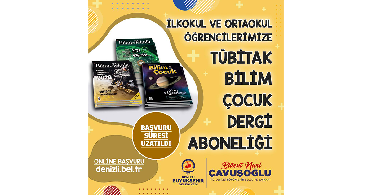 Ücretsiz bilim dergisi aboneliği başvuruları uzatıldı