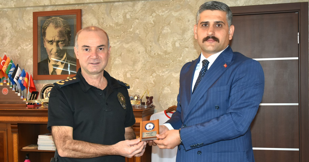 Emniyet Müdürü Sağdıç’tan Kaymakam Gürbüz’e Ziyaret