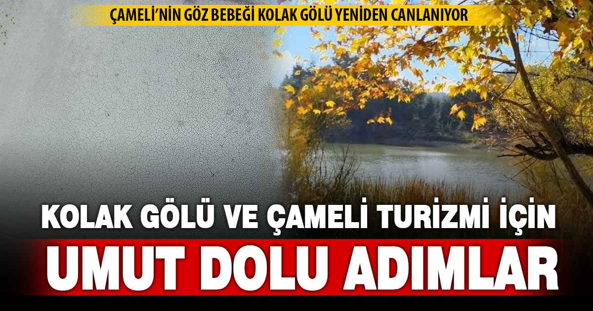 Kuruyan Kolak Gölünün eski ihtişamına kavuşması için aralıksız çalışmalar devam ediyor