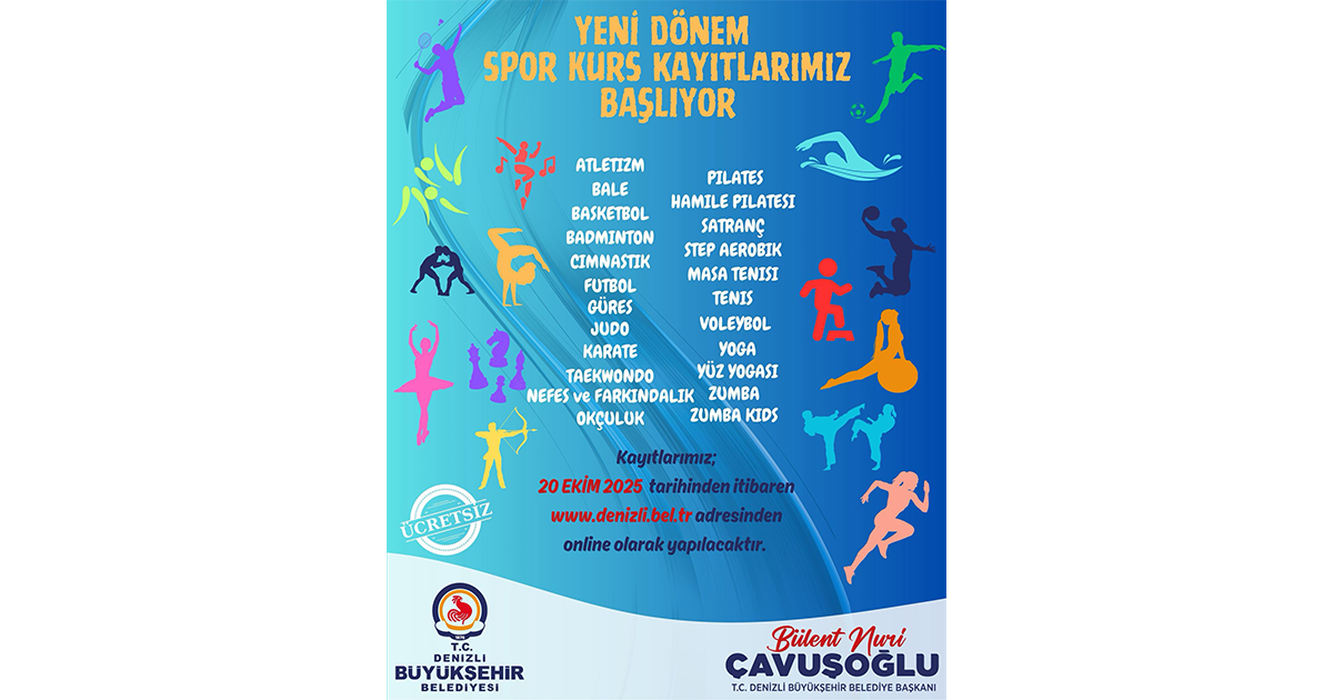 Spor kursları kayıtları başlıyor