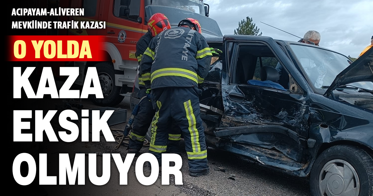 Acıpayam’da Trafik Kazası