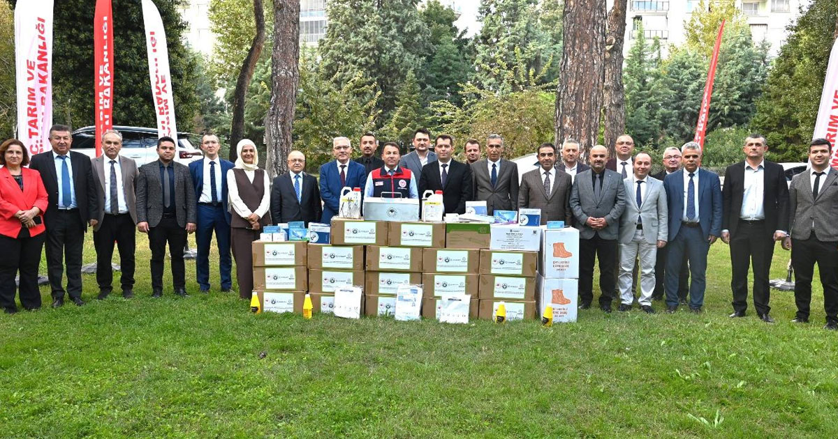 Denizli’de hayvan sağlığı için ekipmanları desteği