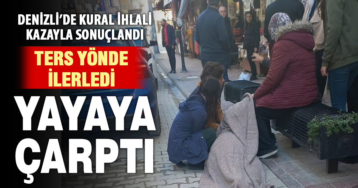 Ters yöne giren otomobil kazaya sebep oldu; 1 yaralı 