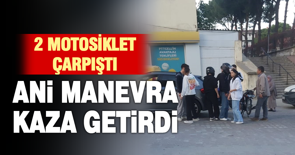 Denizli’de iki motosiklet çarpıştı; 2 yaralı